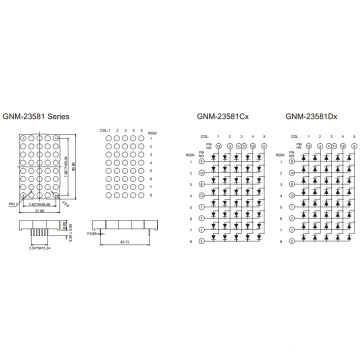 2,3 pouces, 5,0 mm DOT (GNM-23581Cx-Dx)